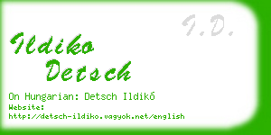 ildiko detsch business card